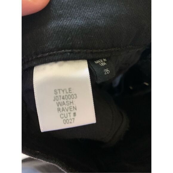 Veronica Beard Jeans 10" baby boot raven black women's size 25 J07400003 - Picture 8 of 8